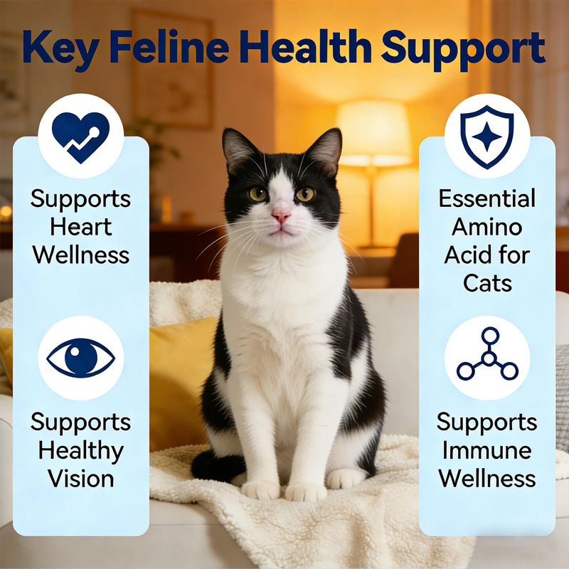 Purrfect Taurine - Taurine Supplement for Cats,Taurine for Cats - Supports Overall Vitality, Essential Amino Acid for Cat Wellness,200g