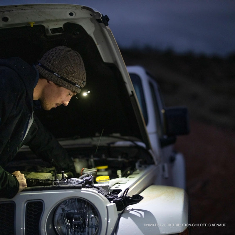 PETZL E+LITE Headlamp - Ultra-Compact Emergency 50 Lumen Headlamp, Designed for Hiking, Climbing, Running, and Camping