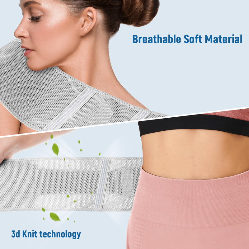 Si Belt -Sacroiliac Belt for Women,Hip Brace for Sciatica, Lower Back,Pelvic and Sacral Nerve Pain Relief,Hip Stabilizer Brace for Si Joint Dysfunction Trochanteric Medium Grey