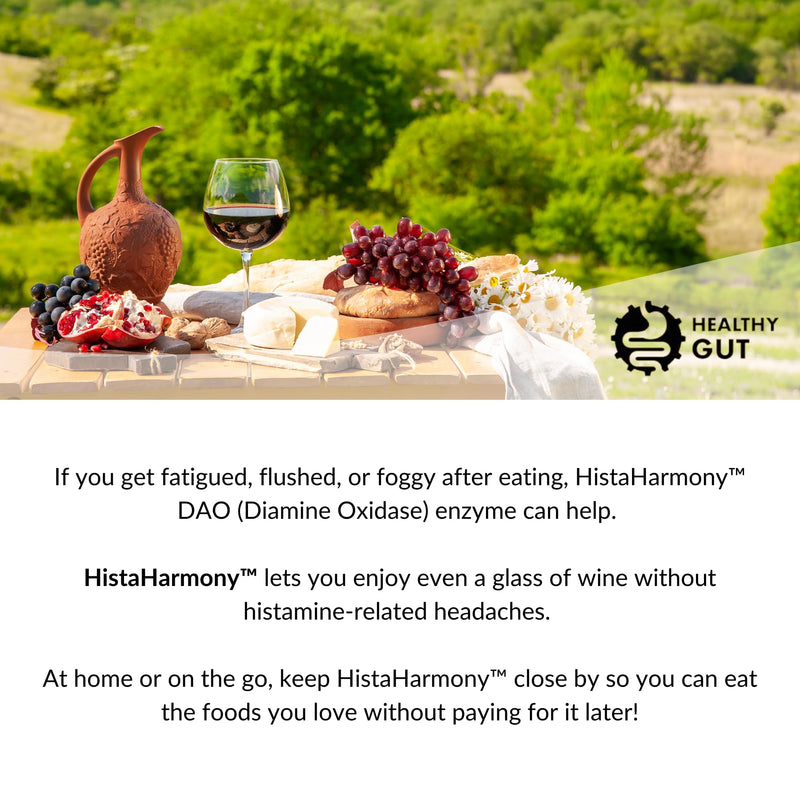 HistaHarmony | Delayed Release DAO Diamine Oxidase Histamine Support Enzyme | 30,000 HDU | 60 Servings - BeesActive Australia