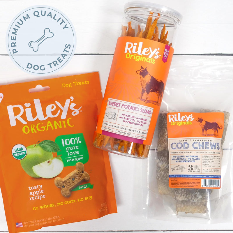 Riley's 12 Inch Beef Collagen Sticks for Dogs, Collagen Chews for Dogs, Bully Stick & Rawhide Alternative, Long Lasting, No Raw Hide Chews, Single Ingredient Dog Treat- 10 ct 12" Sticks, 10 Count