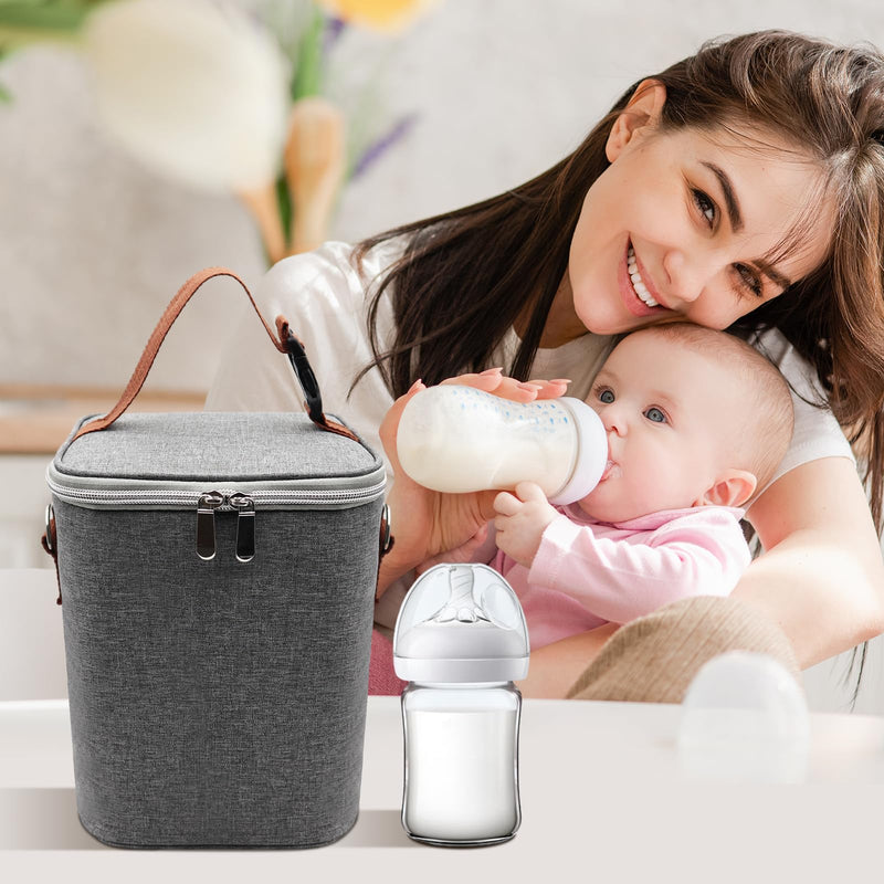 Breast Milk Cooler Bag with Ice Pack - Insulated Bottle Bag Bottle Cooler Bag Fits 4 Bottles Up to 9 Ounce - BeesActive Australia