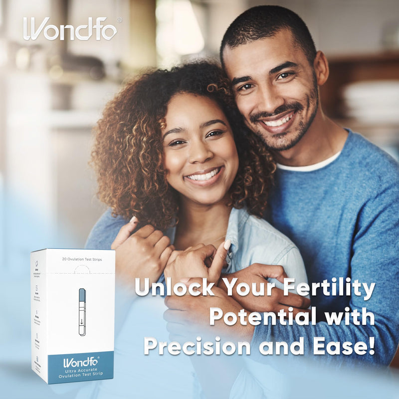 Wondfo Ultra Accurate Ovulation Test Strips -Ovulation Urine Tests with Numerical Result, Fertility Cycle Monitoring- 20 LH Test - BeesActive Australia