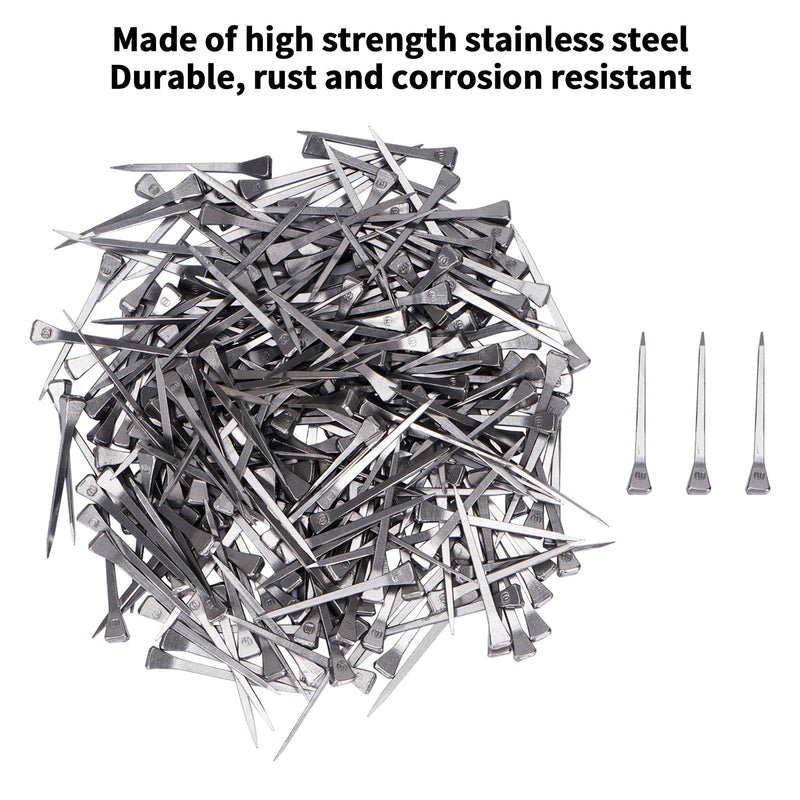 lukar 250pcs E3 Horseshoe Nails 1.8 Inch Stainless Steel Horse Shoe Nails for Stained Glass, Crafts, Horse Training Equestrian Sports E3-1.8inch - BeesActive Australia