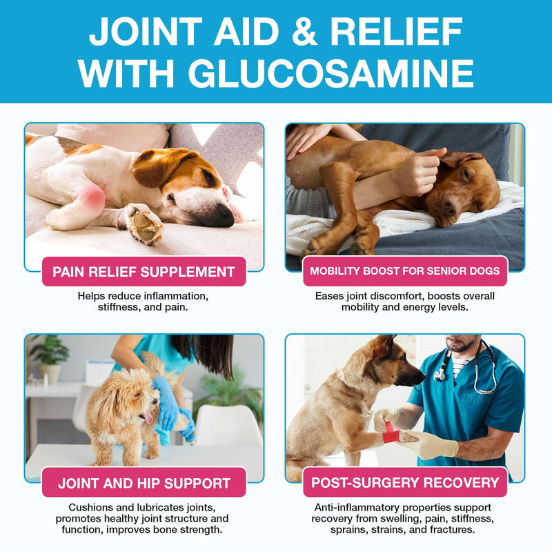 Joint Supplements For Dogs, 60ml Natural Dog Joint Supplements With Glucosamine And Chondroitin, Dogs Arthritis Pain Relief, Natural Ingredients Fast Acting Formula Dog Care