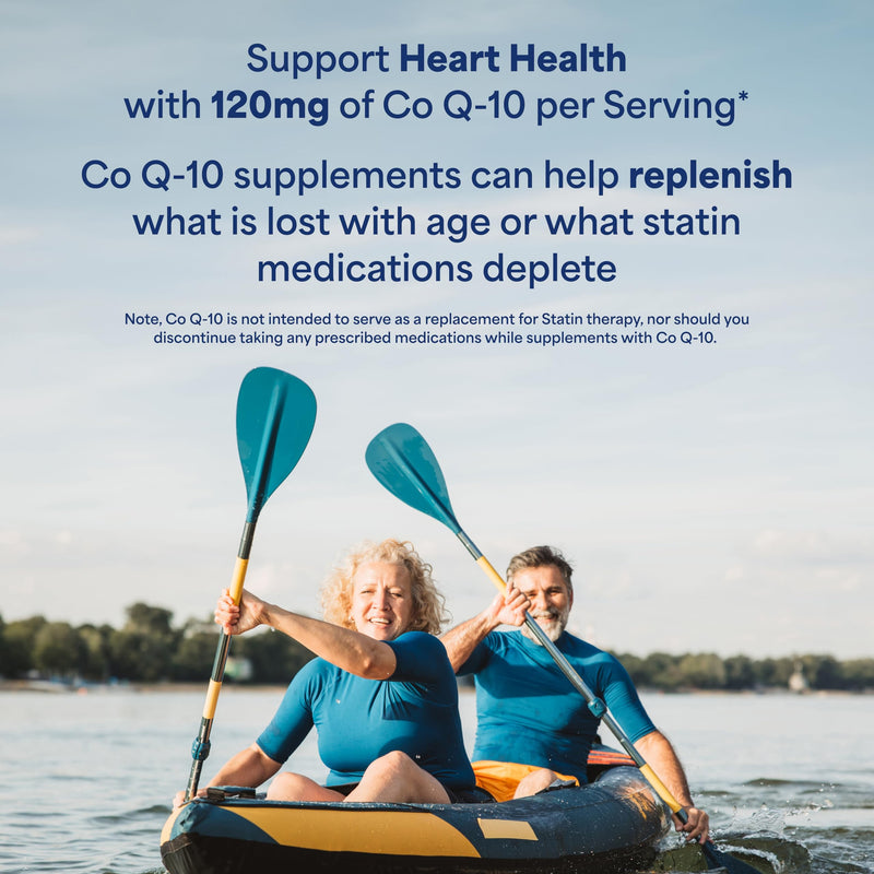 Puritan's Pride Q-Sorb™ Coenzyme CoQ10 Dietary Supplement for Heart Health, Oral Gum Health & Healthy Aging Support, Plus Red Yeast Rice for Improved Digestion, 120 Rapid Release Softgels,(Pack of 2) 120 Count (Pack of 2)