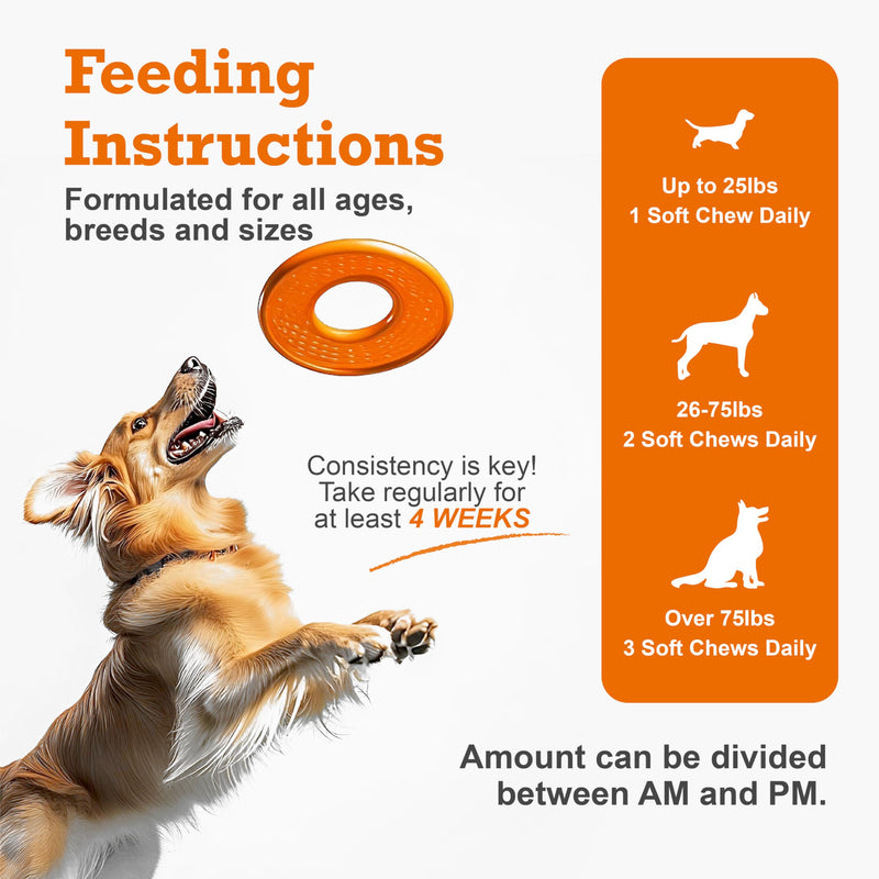 Dog Multivitamin Chewable,25-in-1 Dog Vitamins & Supplements,Pet Joint Support Health- Skin, Coat Heart, Hips, Joints,Digestion & Immune System,for All Ages All Breeds(30 Chews Duck Flavor)