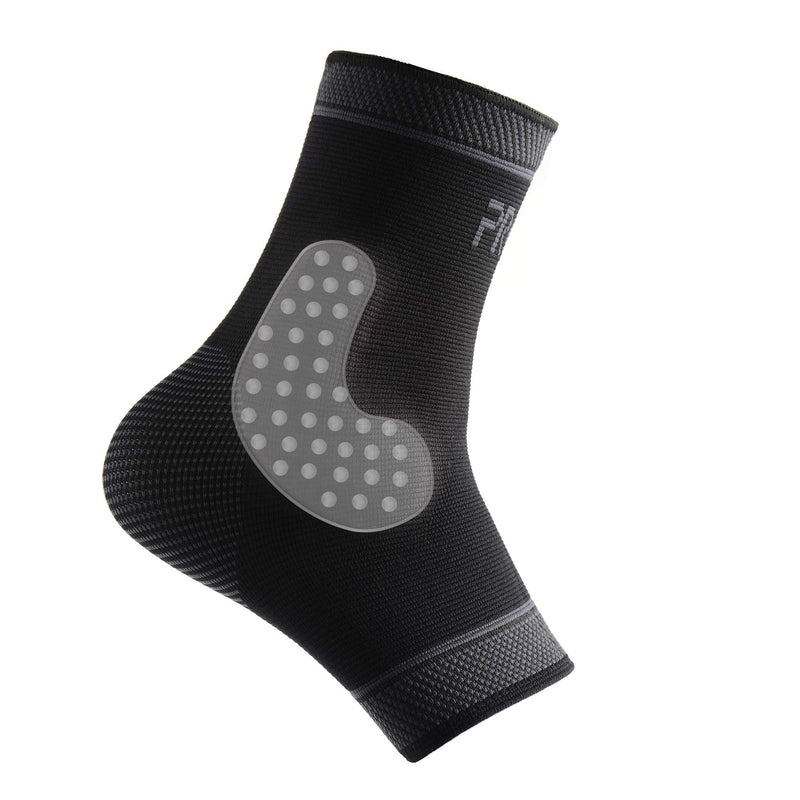 Adjustable Foot Socks, Ankle Brace Compression Support Sleeve with Silicone Gel, Arch Support - Boosts Recovery from Joint Pain, Sprain, Plantar Fasciitis (Black-XLarge) Black-XL