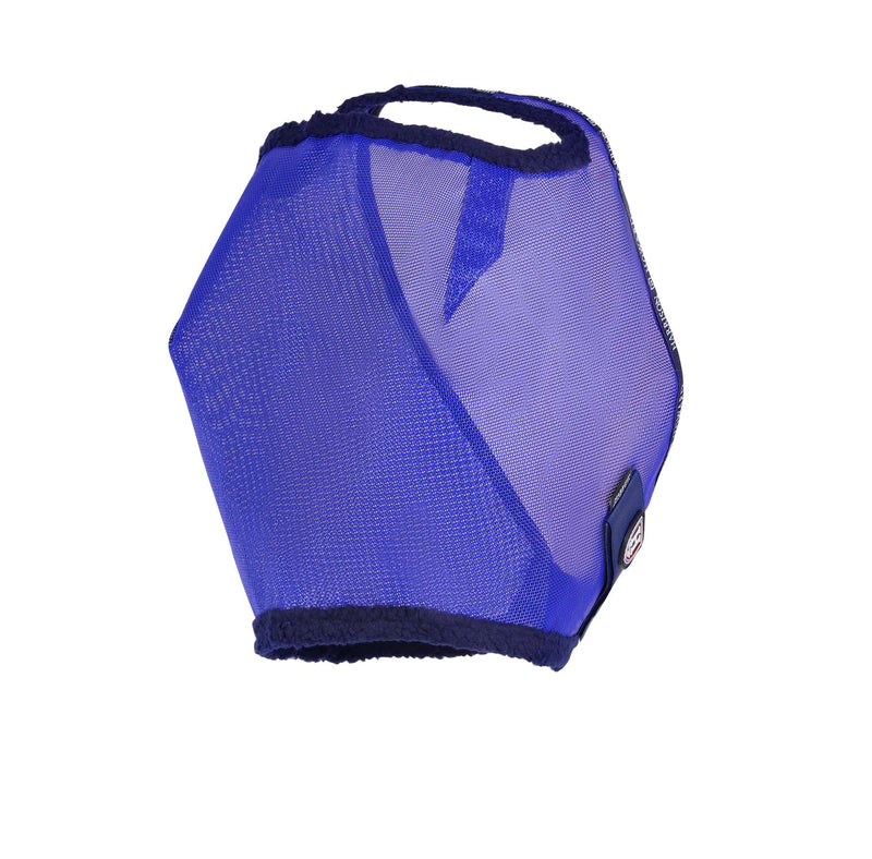 Harrison Howard All-Round Mesh Horse Fly Mask UV Protective with Fleece-Padded Edging Deep Navy L Full (Large) - BeesActive Australia