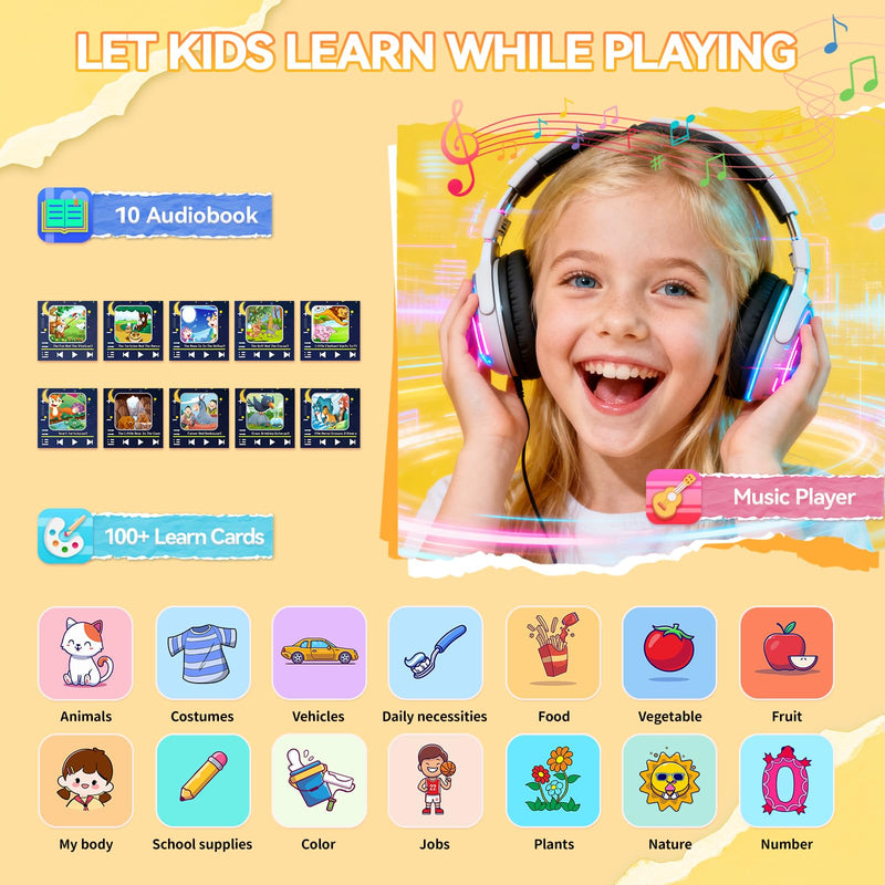 NBKLS Kids Smart Watches for Girls Boys, Kids Watch Toddler Toys for 4-12 Years Old, Watch for Kid with 26 Puzzle Games, Music Player, Camera & Video Recording Orange