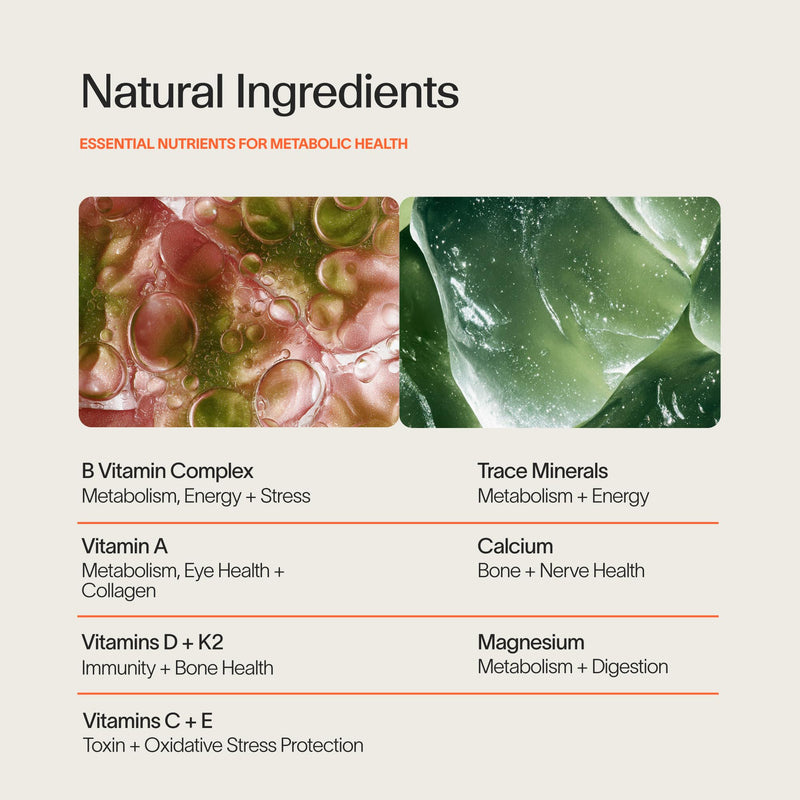 Veracity Metabolic Multivitamin for Women - Vitamin B Complex, Magnesium, Calcium, Essential Vitamins Supplement, Trace Minerals for Metabolism, Energy, Immune Support & Cellular Detox