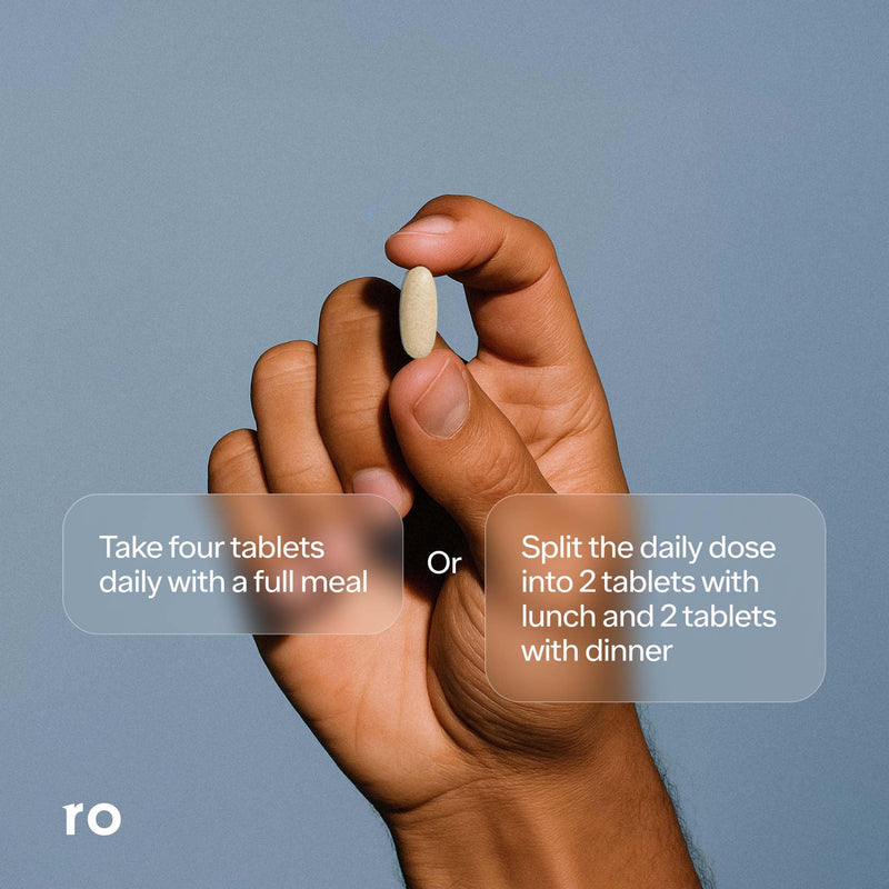 Ro Testosterone Support for Men, 120 Tablets | Daily Nutritional Supplement, Ashwagandha to Support Healthy Testosterone Levels, Magnesium to Promote Muscular Health 120 Count (Pack of 1)