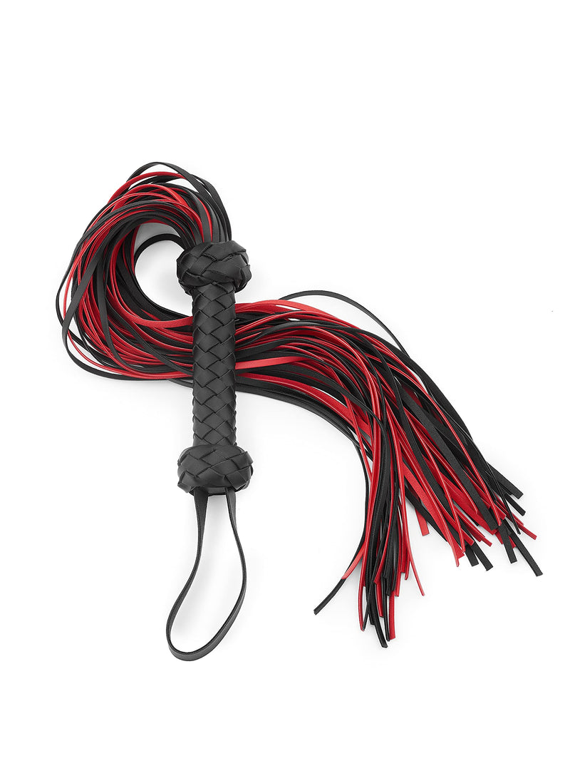 Whips 30" Leather Horse Crop, Red and Black Riding Crop Whip, Faux Leather Crop Whips, Leather Horse Crop Whip for Couples