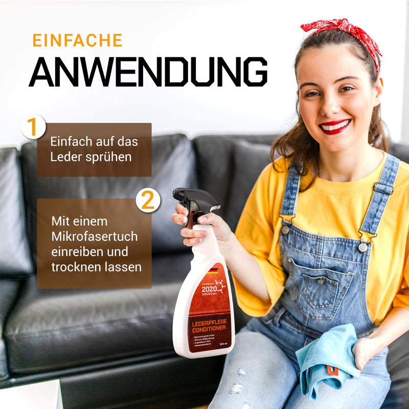 2020 Polychrom Leather Care for Furniture, Leather Couch, Bags, Jackets & Saddles - 500ml, Skin-Friendly, Safe to Use, Pleasant Fragrance - BeesActive Australia