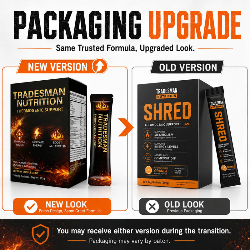 Shred, Tradesman Nutrition Energy Drink Supplement Vitamin 1PCS