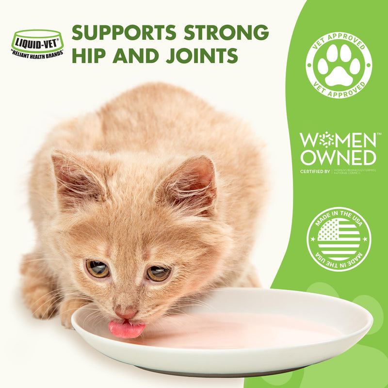 LIQUID-VET Feline Hip & Joint Advanced Formula, Seafood Flavor, 8 oz