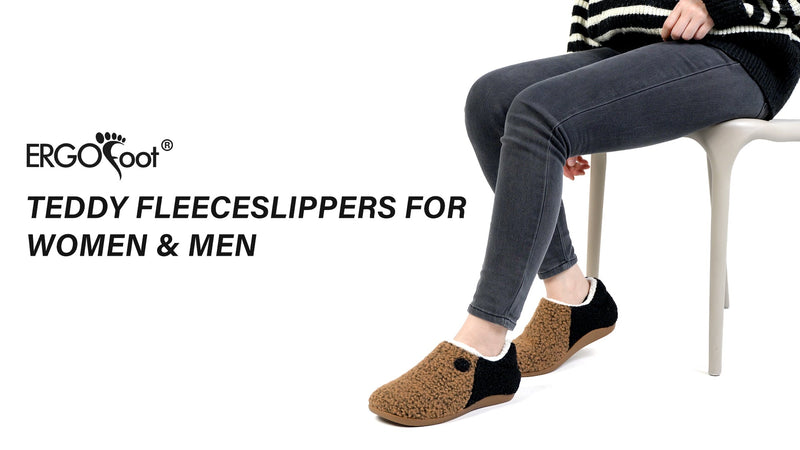 ERGOfoot Orthopedic Slippers with Arch Support for Women Men 7 Women/6 Men Pink