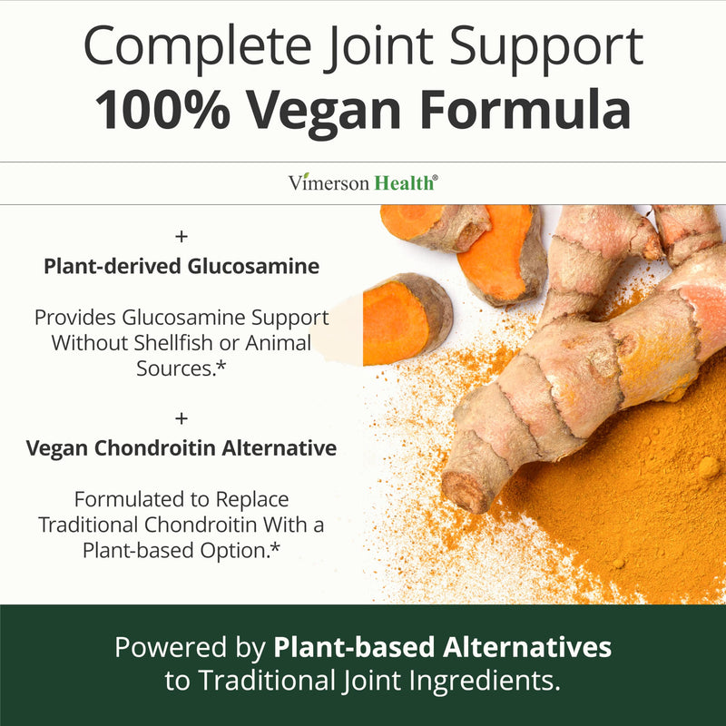 Vegan Glucosamine Chondroitin MSM – Joint Supplements for Men and Women with Glucosamine Sulfate 1500 mg – Joint Health Supplement for Cartilage, Mobility & Joint Support – 180 Capsules Vegan Glucosamine Chondroitin 180