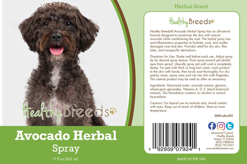 Healthy Breeds Schnoodle Avocado Herbal Spray 17 oz