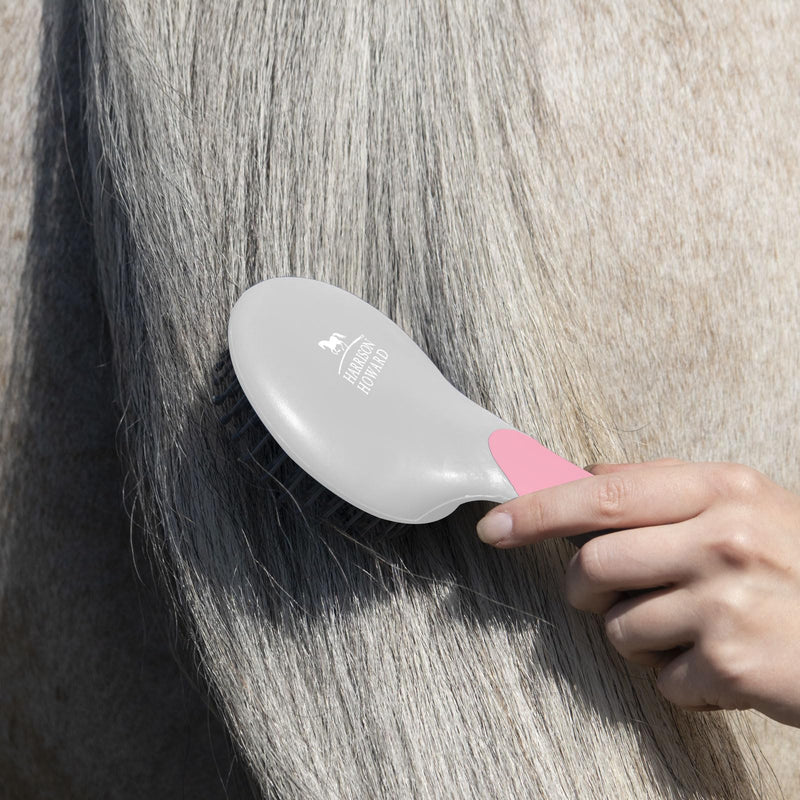 Harrison Howard Horse Mane and Tail Brush Horse Professional Grooming Brush Equestrian Detangler Non-Slip Brush Pink - BeesActive Australia