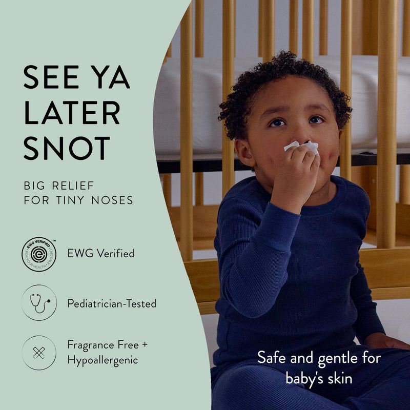 The Honest Company Plant-Based Snot Removing Wipes | Soothing Nose + Face Wipes with Aloe | Hypoallergenic for Sensitive Skin, EWG Verified | Fragrance Free, 60 Count 30 Count (Pack of 2) - BeesActive Australia