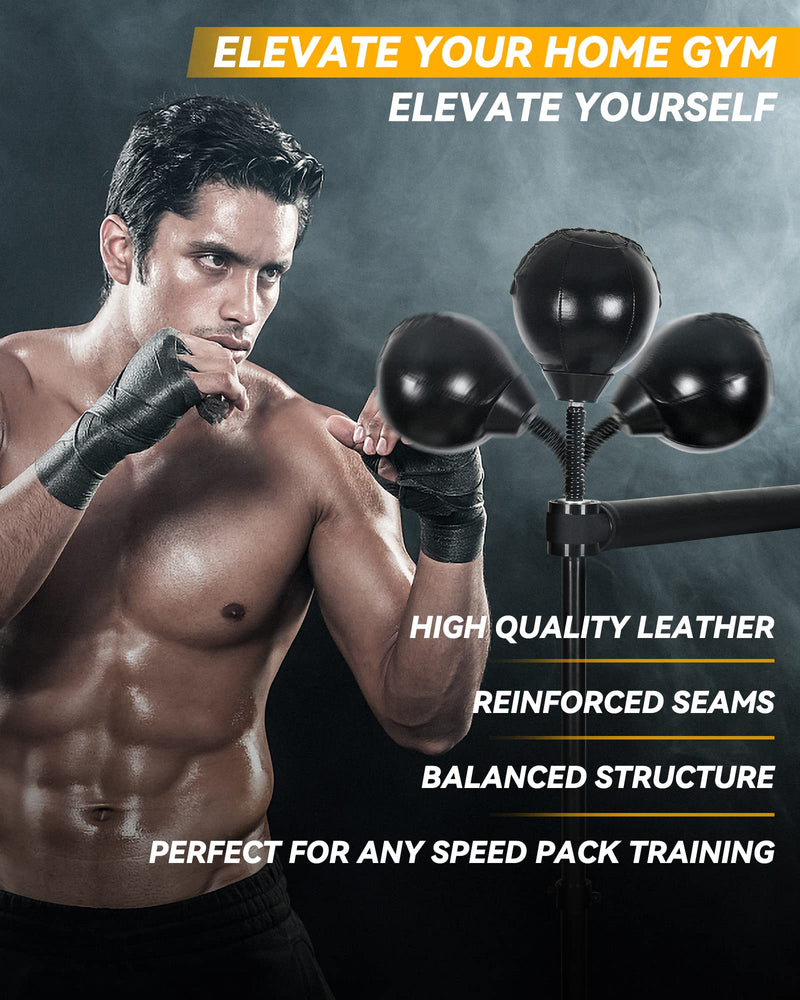 Solid and Thick Speed Ball Reflective Bag - EVA No Pump Needed - Suitable for MMA and Boxing Equipment Replacement - BeesActive Australia