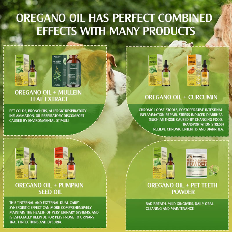 Organic Oregano Oil for Dogs, 2 fl oz, Immune, Digestion & Overall Health﻿ | Pure Premium Pet Natural Oregano Oil , Alcohol-Free, Organic, Natural, Non-GMO, Vegan