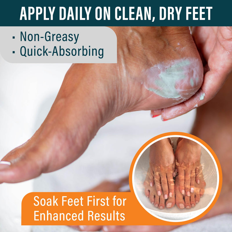 NUVADERMIS Tea Tree Oil Foot Cream – Effective Recovery Cream for Dry, Cracked Feet, Athlete’s Foot, Ringworm & Itchy Skin – Soothing Moisturizer – 7 oz - BeesActive Australia