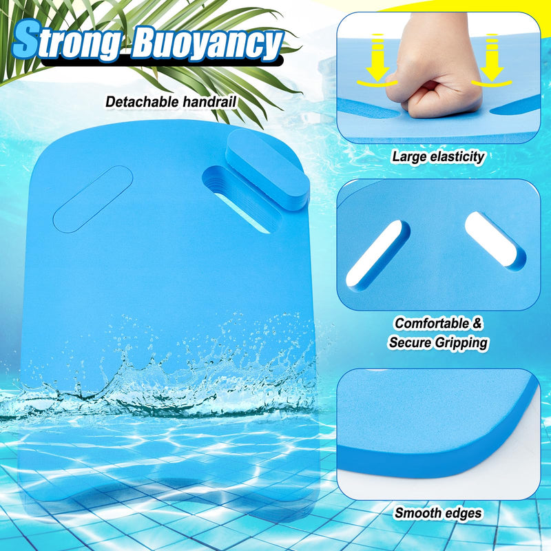 2 Pcs Swimming Kickboard Pull Buoy Set Training Aid Float Pull Buoy Leg Float Swimming Training Equipment Accessories for Hand Leg Adults Children Beginners Exercise Fitness Blue - BeesActive Australia