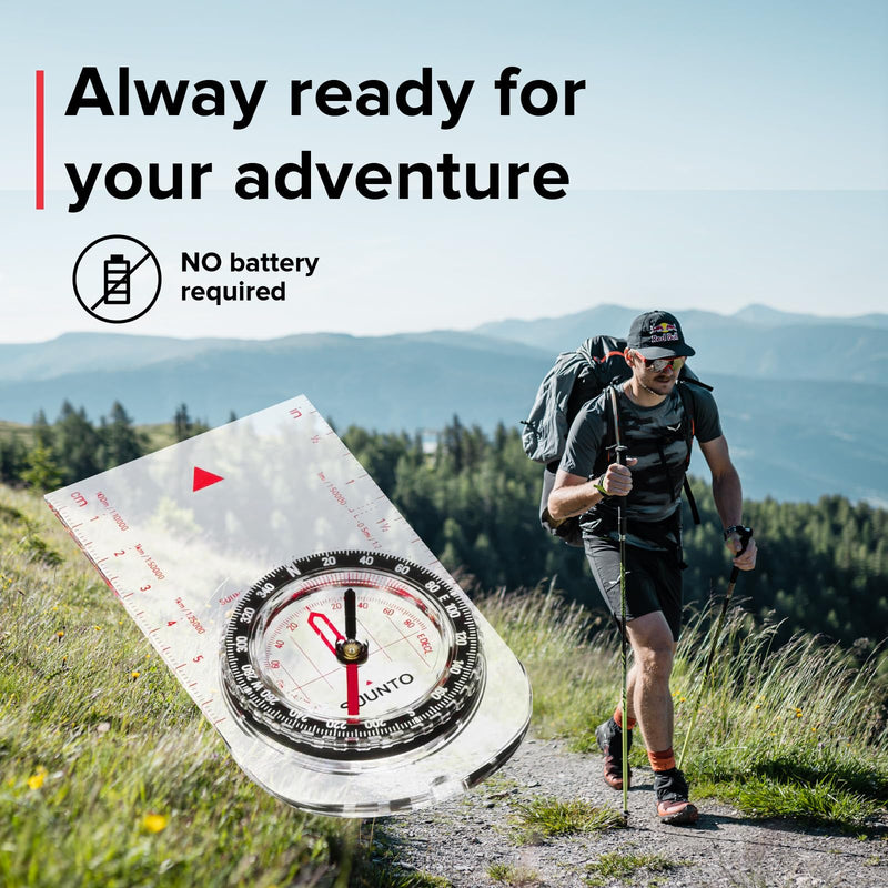 SUUNTO A-30 Compass: Compact, hiking compass with luminous markings in low light Northern Hemisphere Metric - BeesActive Australia