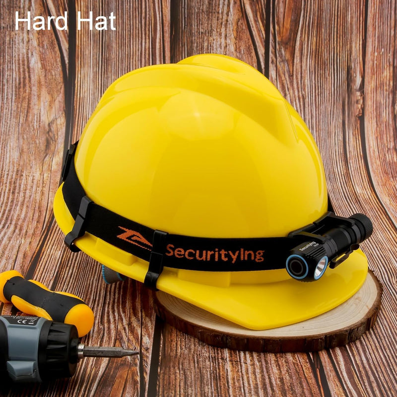 SecurityIng Rechargeable LED Headlamp, 1130 Lumen Super Bright with 9 Modes, Waterproof, Portable, Durable, Magnetic Charging, Right Angle Flashlight for Outdoor Activities