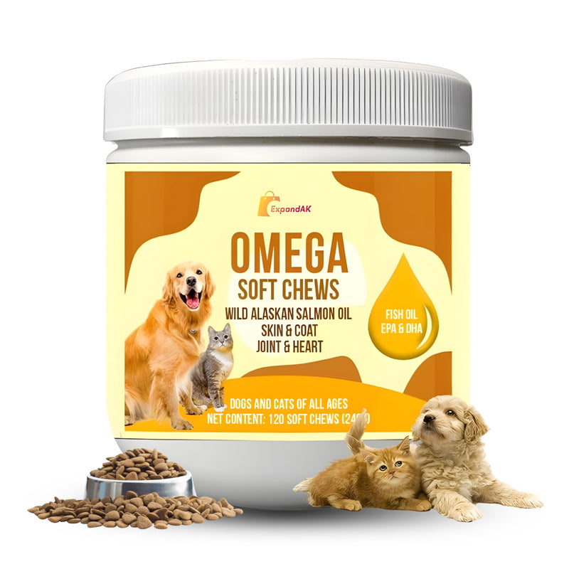 10-in-1 Dog Multivitamin Soft Chews with Glucosamine Chondroitin, Probiotics & Omega-3 - Dog Supplement for Joint, Skin, Coat Shine, Heart, Digestive & Immune Defense - Peanut Butter Flavor 120 Count