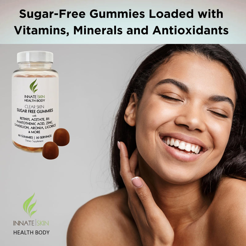 Innate Skin Health Body Clear Skin Acne Gummies, 60 Count