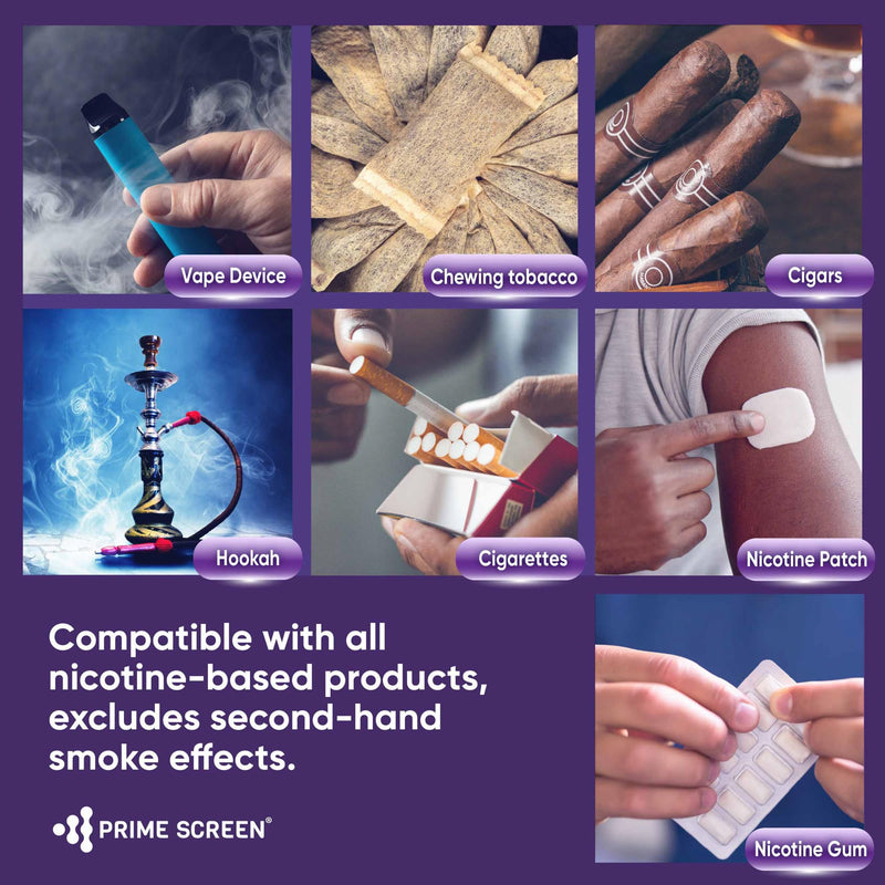 Prime Screen¬Æ T-Swab Cotinine (COT) Oral Fluid Test- Saliva Nicotine Smoking Test‚Äì One-Step Nicotine Detection [5 Pack]