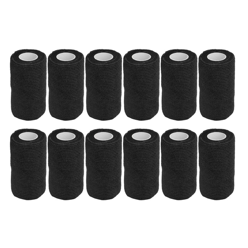 12Pcs Self Adherent Wrap Cohesive Bandages,Athletic Elastic Cohesive Bandage Wrap Latex Elastic Self Adhesive Wrap for Cows Dogs Horses 10Cm - BeesActive Australia