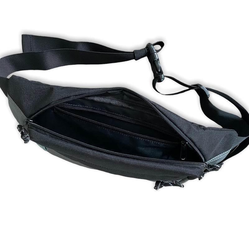 Fanny Pack/Shoulder Bag for Men & Women - 9.5" x 6" Premium Crossbody Bags with Zipper Pockets and Adjustable Strap - Water-resistant Fashion Waist Pack for Travel, Hiking, Running, & Cycling