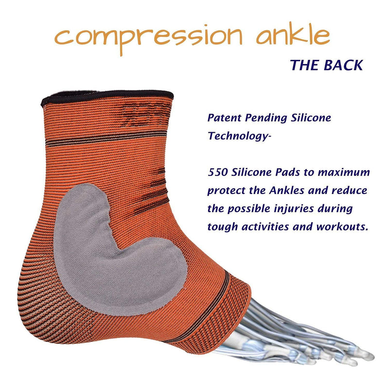 THX4COPPER Infused Plantar Fasciitis Socks for Arch Pain, Reduce Swelling&Heel Spurs, Ankle Sleeve Arch Support - Single Medium