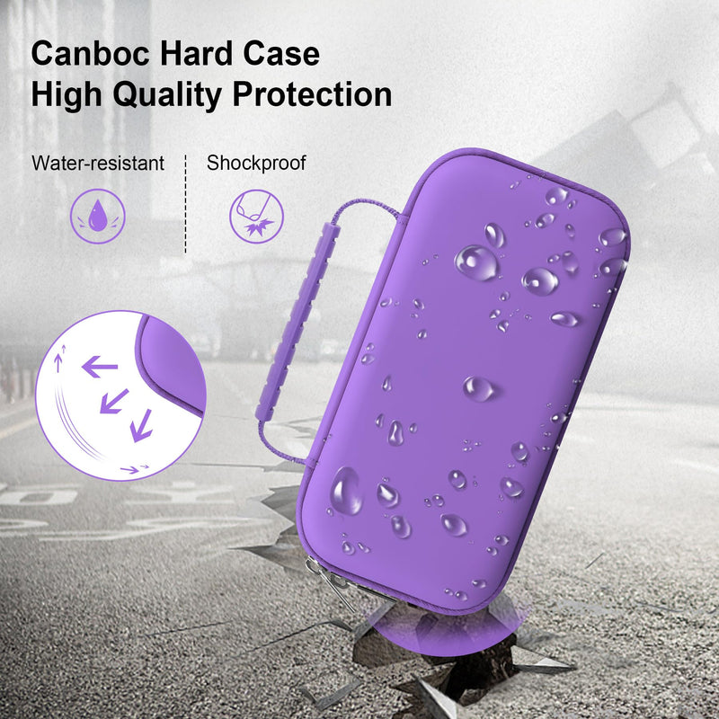Canboc Travel Case for Portable Handheld Inhaler Nebulizer, Home Compression Nebulizer for Adults and Kids, Mesh Pocket fit Packets of Medication or Other Essentials, Purple (Case Only) - BeesActive Australia