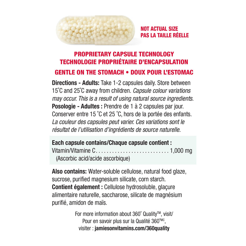 Jamieson Extra-C 1000mg 75 Vitamin-C Capsules