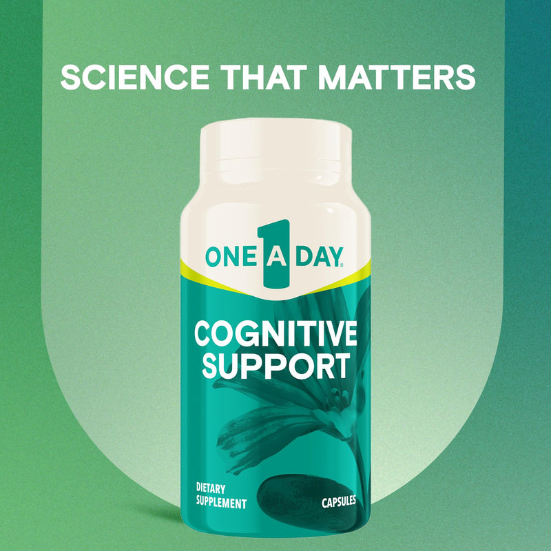 One A Day Cognitive Supplement ‚Äì Brain Supplement to Support Cognitive Performance for Men and Women with Bacopa. Also includes Rhodiola, & Holy Basil, 30 Capsules (Packaging May Vary) 30 Count (Pack of 1)