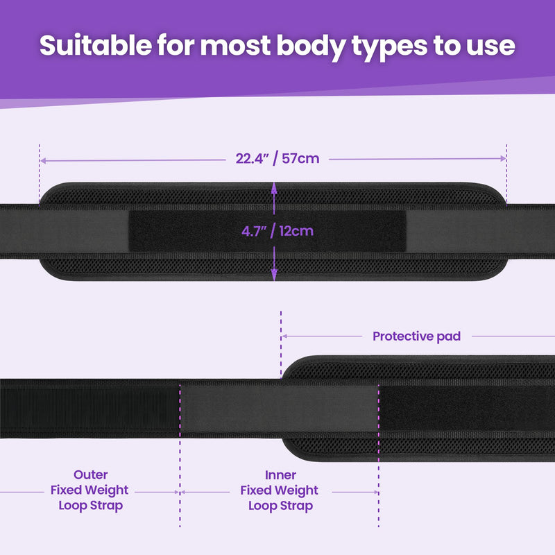 Hip Thrust Belt, Balency Hip Thrust Belt for Dumbbells Heavy, Booty Belt for Hip Thrust, Slip-Resistant Padding Hip Thrust Belt for Gym or Home Workouts, Hip Thrust Band for Dumbbell Kettlebell Plate Black