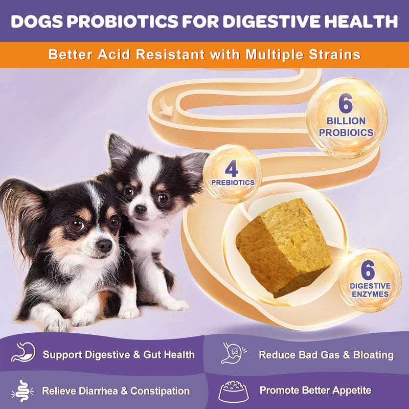 Probiotics for Dogs 180 Chews with Duck Probiotics for Dogs