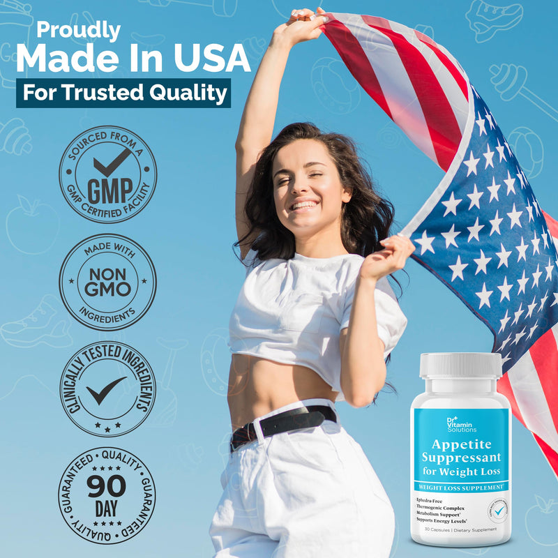 DR VITAMIN SOLUTIONS Appetite Suppressant for Weight Loss - Pills for Women w/Garcinia, Ginger Root, Guarana - Fat Burners, Metabolism Booster for Women & Men (1 Bottle, 30 Capsules) 30 Count (Pack of 1)