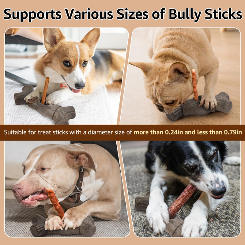 Bully Stick Holder for Dogs, Safety Chew Holder for Medium/Large Dogs, Easy to Clean&Use Yak Chew Holder, Suitable for Various Bully Sticks - BeesActive Australia