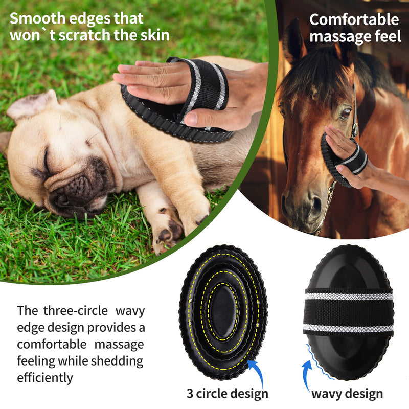 Curry Comb for Horses - Metal Horse Brushes for Grooming Dog Bath Brush Shedding Pets - BeesActive Australia