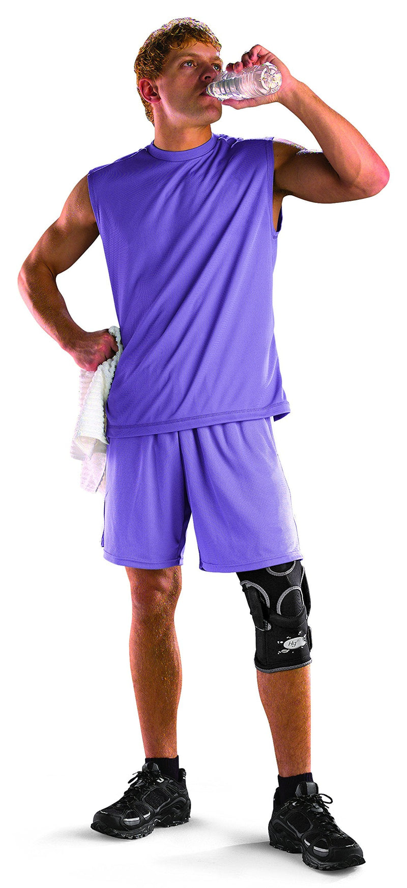 Mueller Hg80 Hinged Knee Brace, Exceptionally Comfortable Fabric with Maximum Medial-Lateral Support to Help Protect Weak or Injured Knees, X-Large