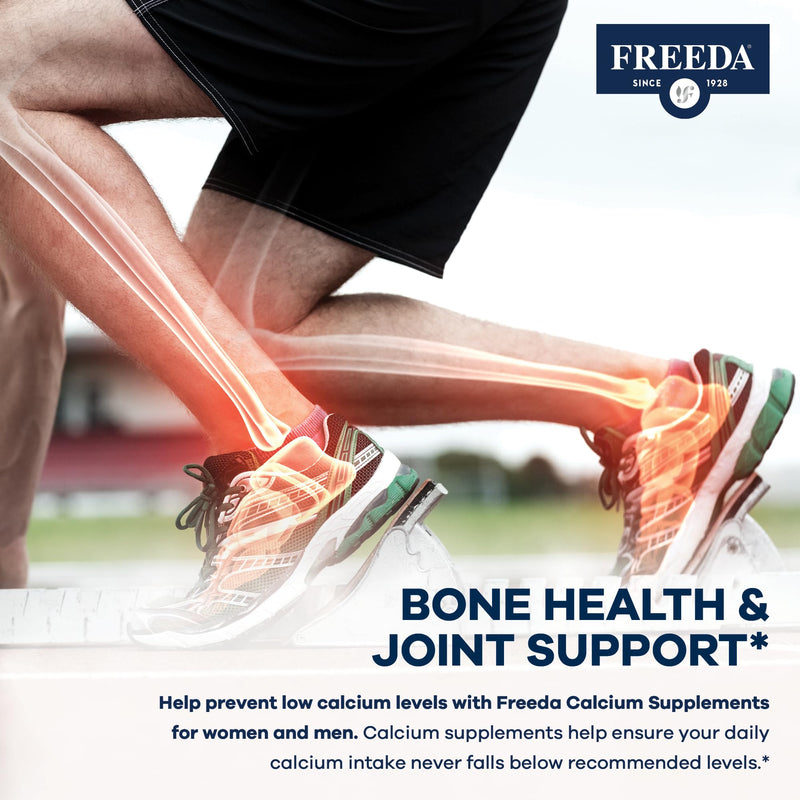 FREEDA Calcium Gluconate Supplement for Bone & Joint Support – 500 Capsules | Supports Teeth & Muscle Health – Pure Calcium w/o Vitamin D – Gentle on Stomach, Easy-to-Digest, Kosher, Vegan, Made in USA 500 Count (Pack of 1)