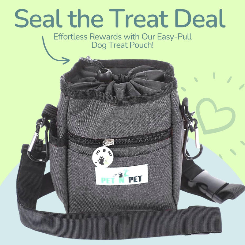 Pet N Pet Dog Treat Pouches For Pet Training, Dog Treat Bag, Dog Training Treat Pouch, Dog Treat Holder, Treat Bag, Dog Training Bag, Dog Treat Pouch Small, Treat Bag For Dog Training Grey Training Pouch - BeesActive Australia