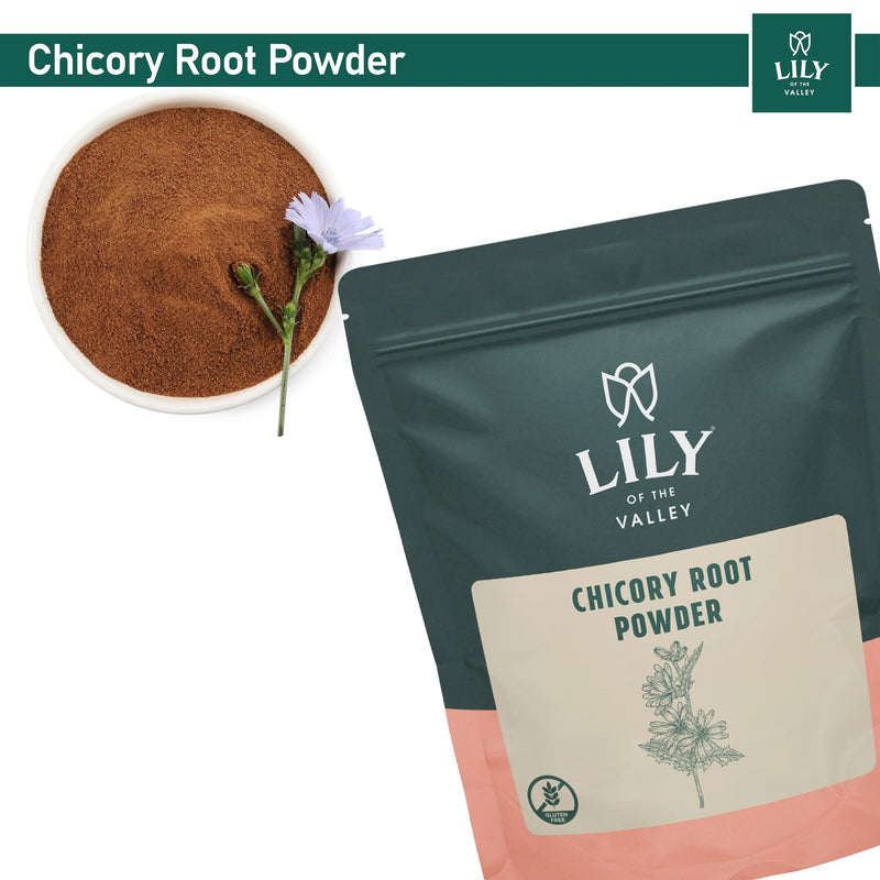 Lily of the Valley Chicory Root Powder - Soluble Fiber Powder - Dissolves Instantly in Hot Water or Milk - Vegan & Gluten-Free - Packed in Resealable Pouch (16oz, 453g) 16 Ounce - BeesActive Australia