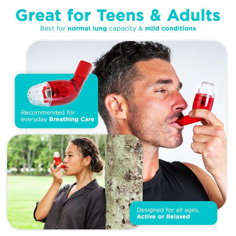 AirPhysio | Drug-Free Portable Breathing Trainer Device for Lungs | Breathe Better, Improve Lung Health & Mucus Clearance | Made in Australia